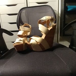 Cream colored wedges